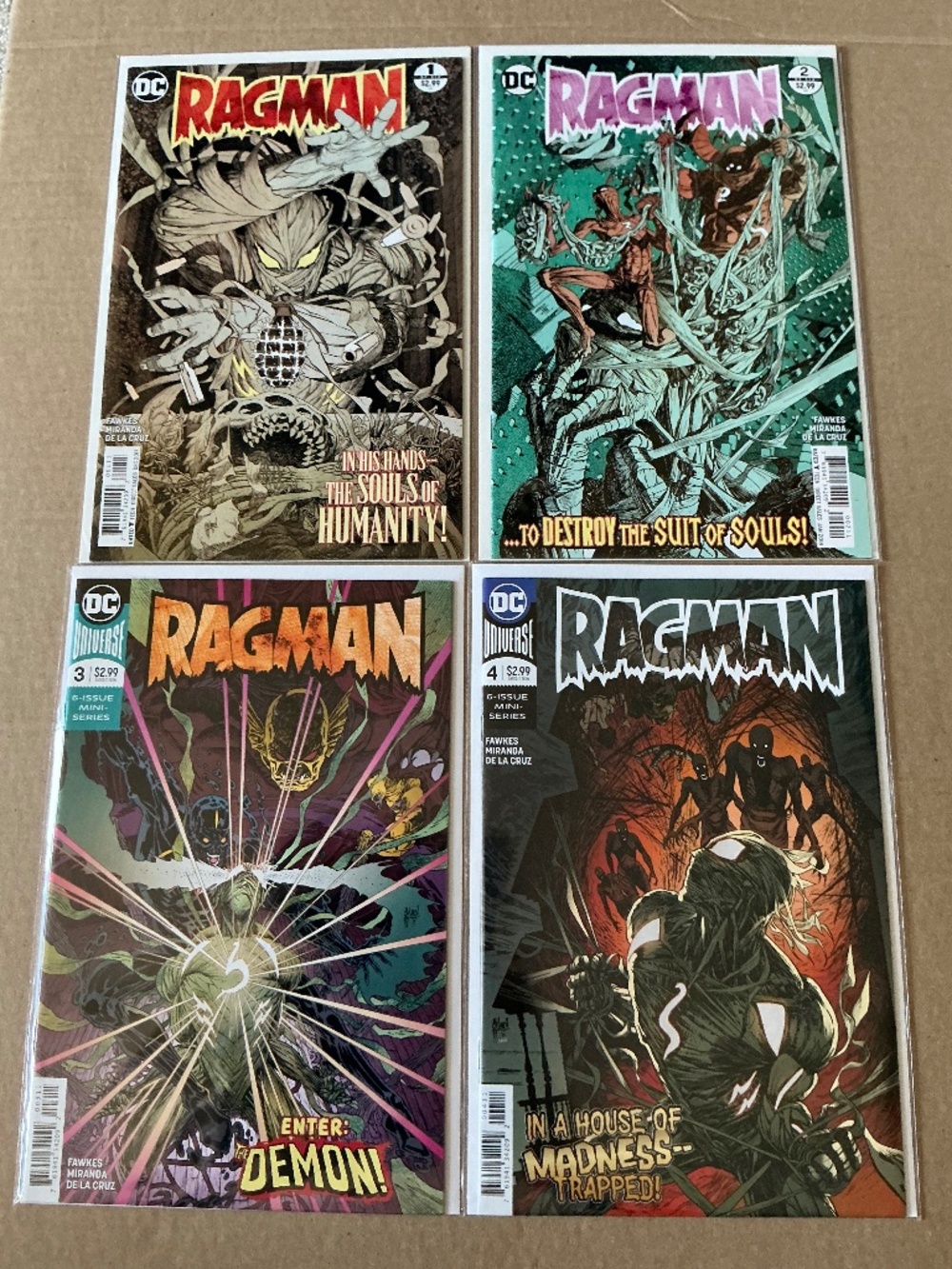 DC Comics Ragman Vol 3 2017 Issues 1 through 4